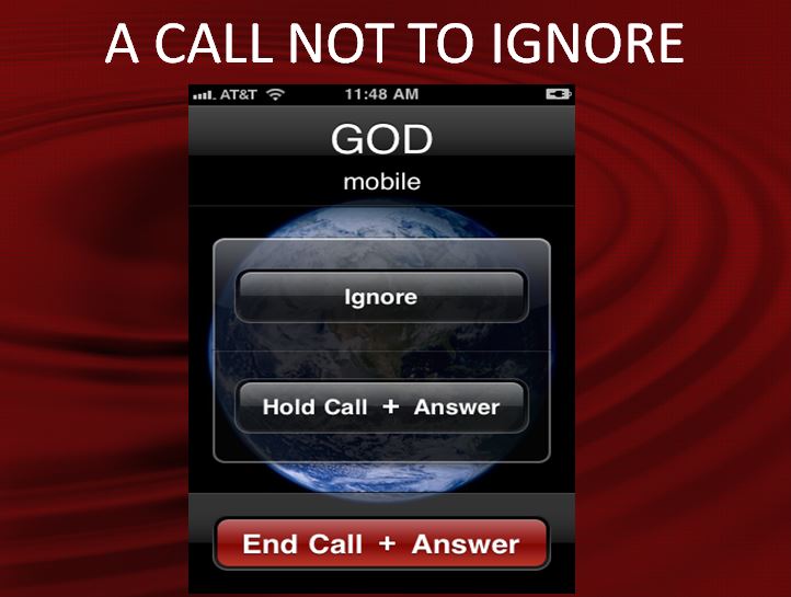 A Call Not To Ignore